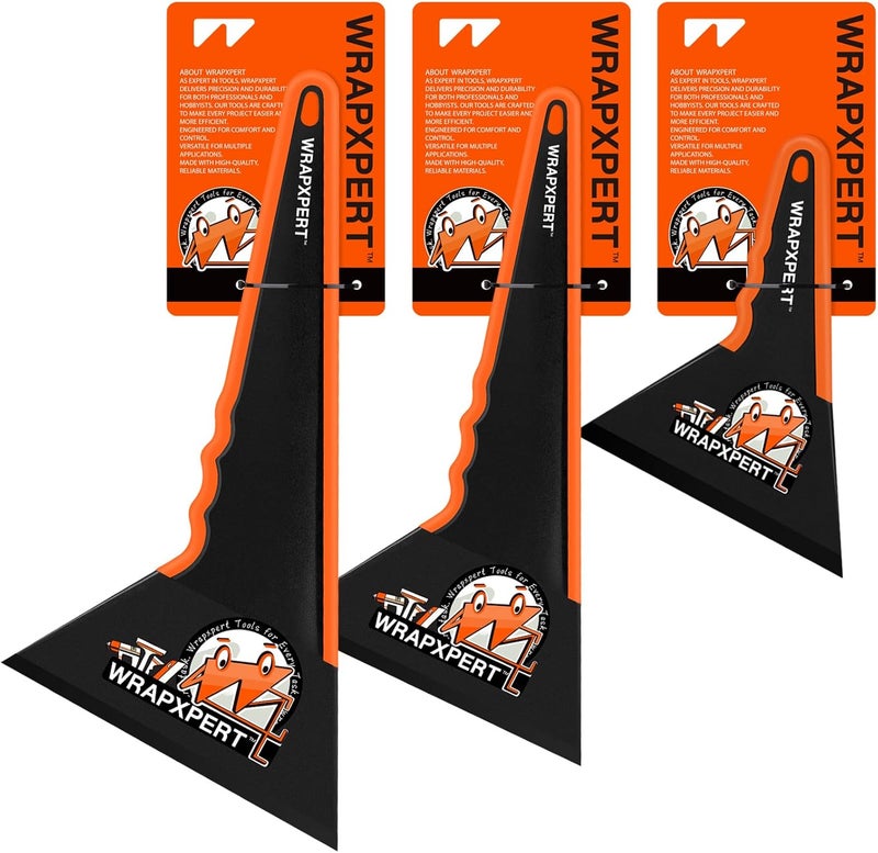 WRAPXPERT Window Tint Tools,3 Pack Window Tint Squeegee Triangle Contour, 3 Different Sizes Tinting Tools for Window, Mirror,Front Windows Rear Glass, Auto Car Glass Film Installation - Image 1